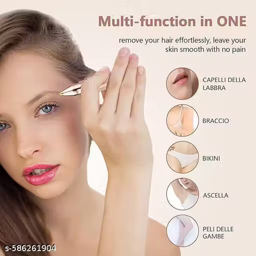 Blawless Stylish 2 In 1 Eyebrow Trimmer Runtime 30 Min Body Groomer For Women (Multicolor), Adaptor,Battery Powered